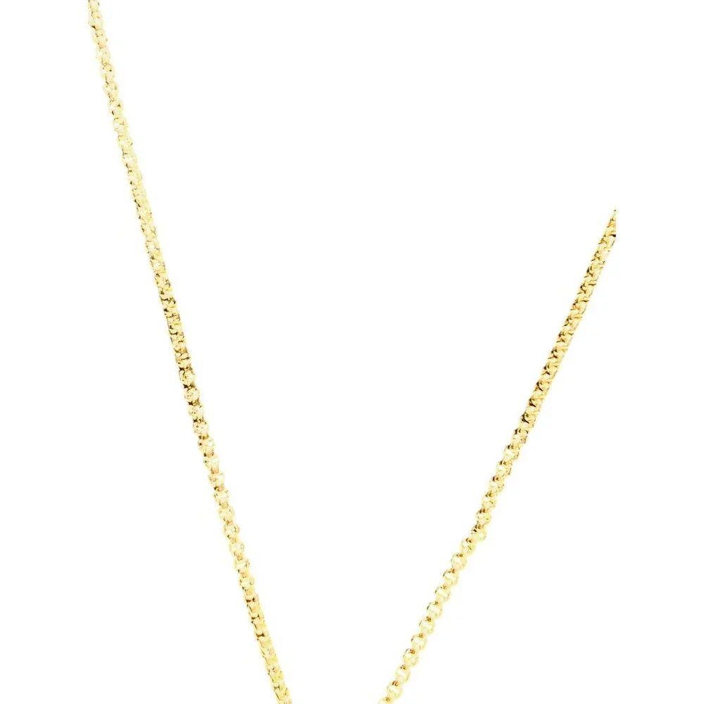 Vince Camuto Gold Tone Necklace With Green And Opaque Rhinestones Pendant (6267) - Picture 4 of 7